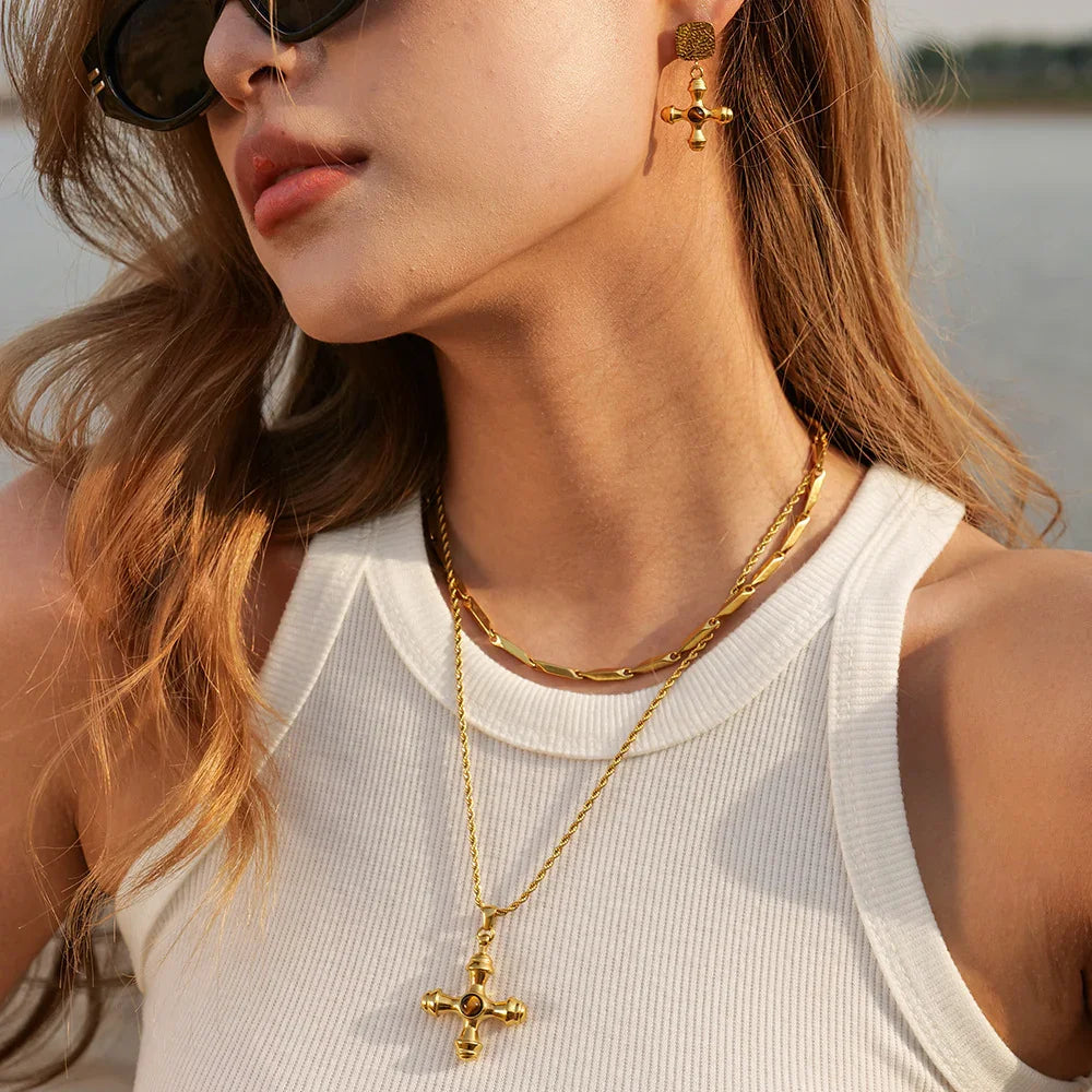 [AuraEcho]Della Gold Necklace