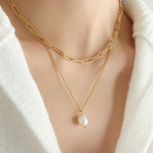 [AuraEcho]Undine Freshwater Pearl Necklace