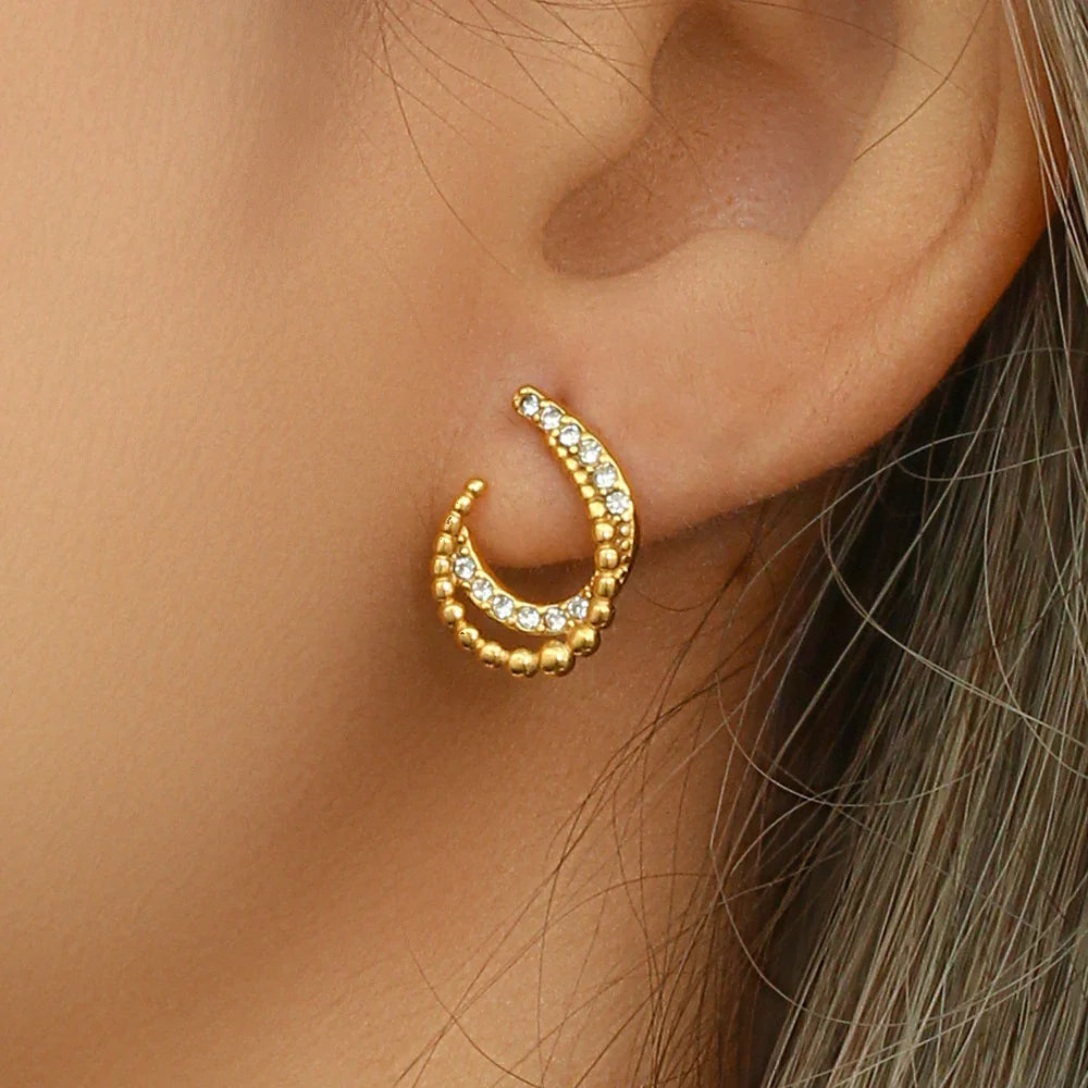 [AuraEcho]Nola Gold Earrings