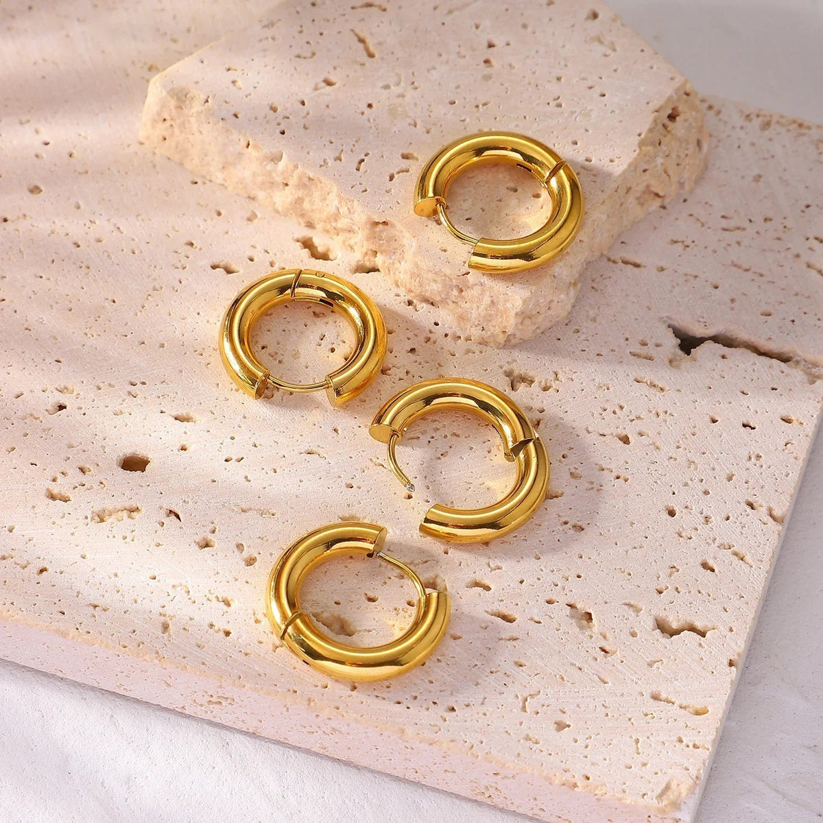 [AuraEcho]Bold Round Hoops