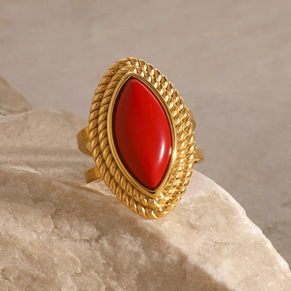 [AuraEcho]Heidi Marquise Gold Ring