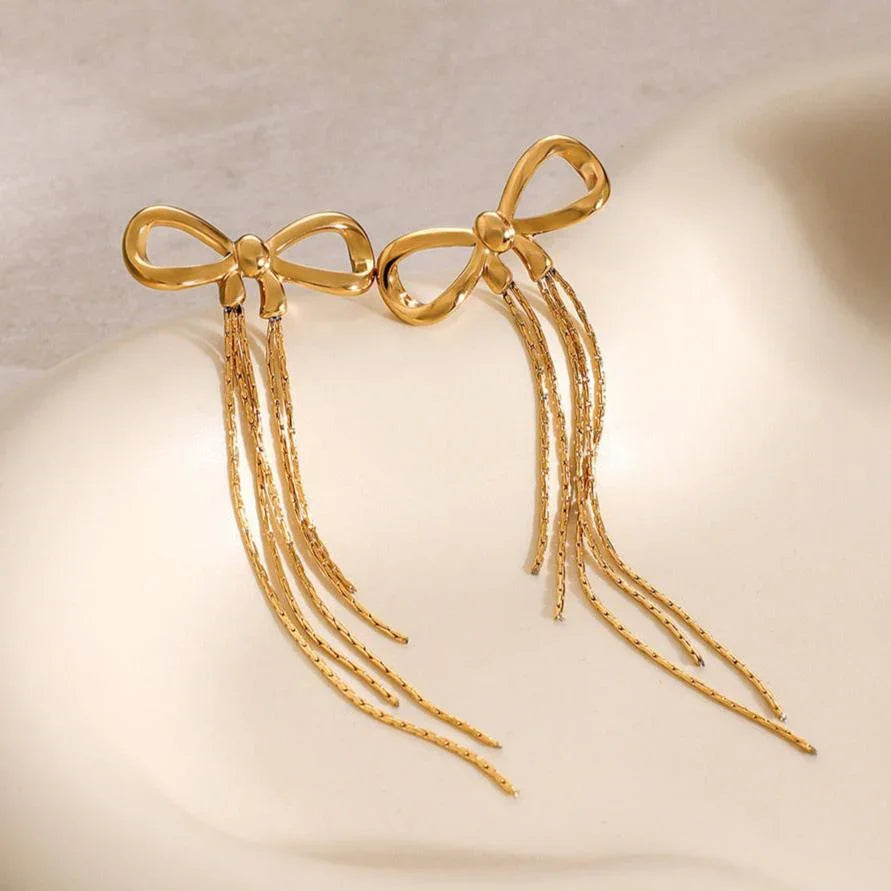 [AuraEcho]Yvette Bow Earrings