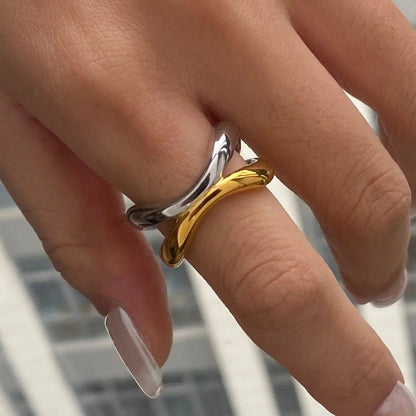 [AuraEcho]Deanna Gold Intertwined Ring