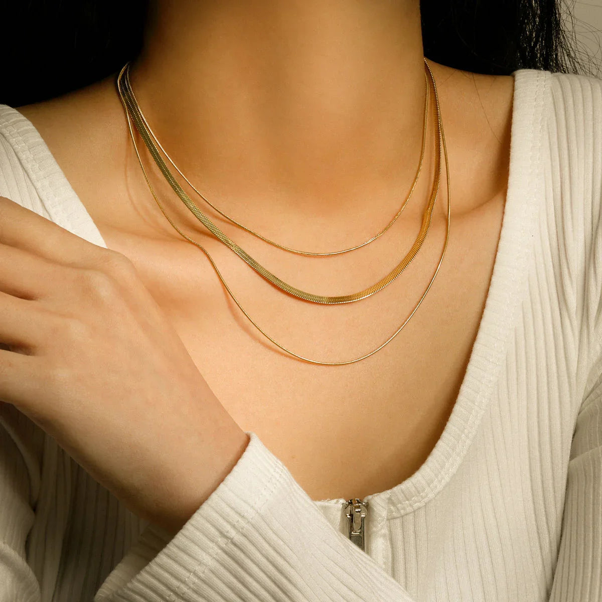 [AuraEcho]Zafina Gold Necklace