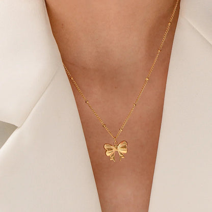 [AuraEcho]June Bow Necklace