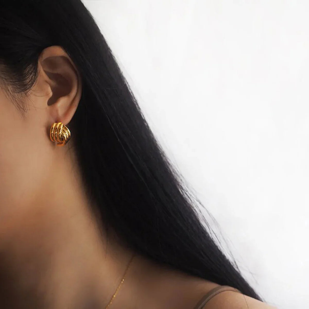 [AuraEcho]Avalon Gold Earrings