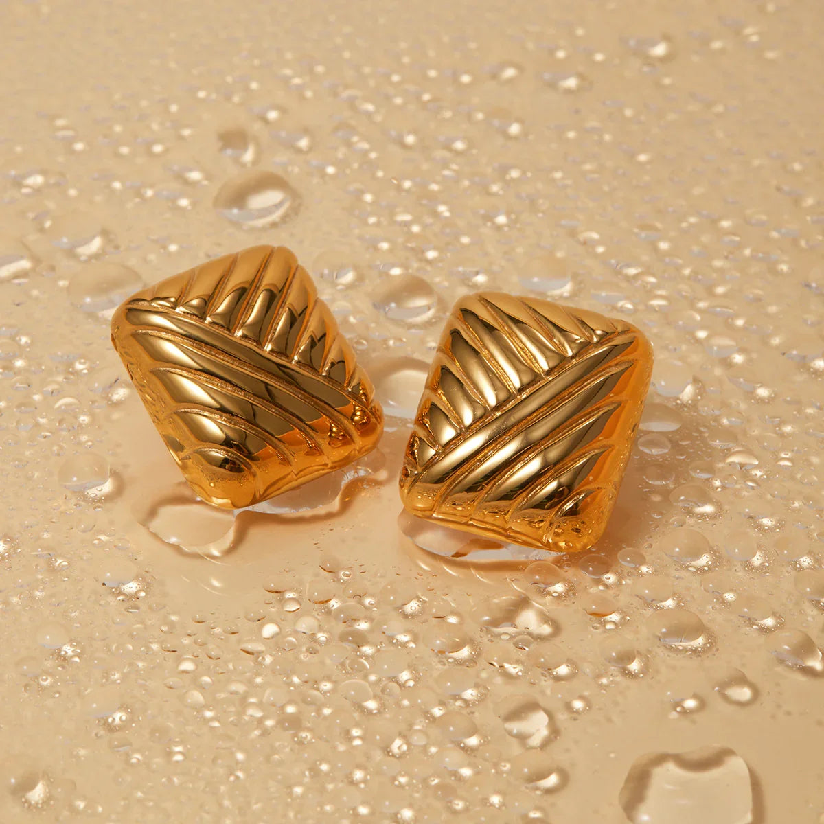 [AuraEcho]Inez Gold Earrings