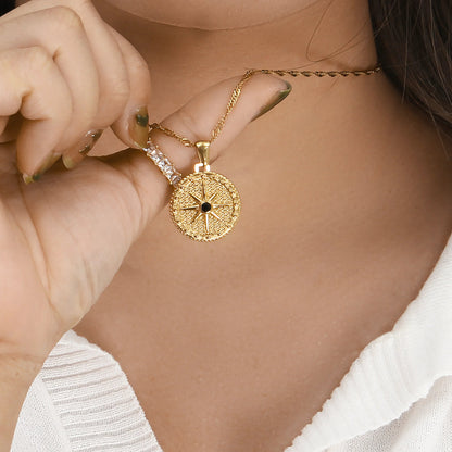 [AuraEcho]Ellie Compass Necklace