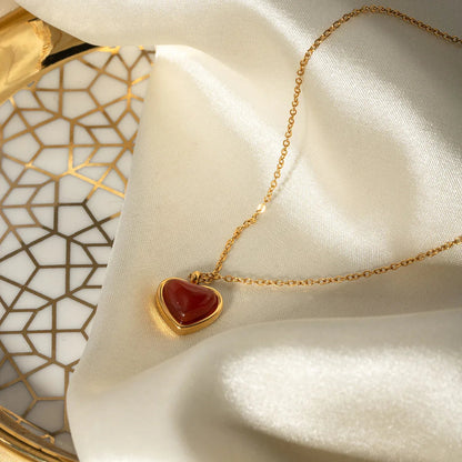 [AuraEcho]Cecily Gold Heart Necklace