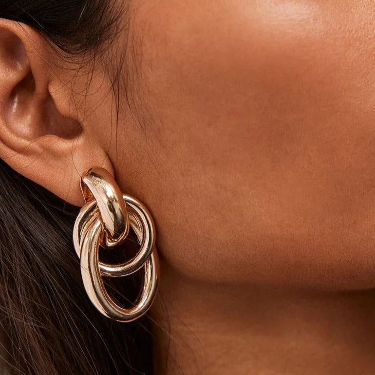 [AuraEcho]Amarelda Gold Earrings