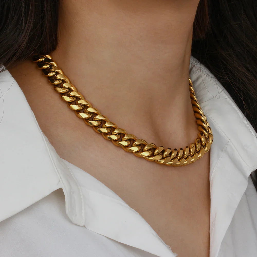 [AuraEcho]Gianna Chunky Chain Necklace
