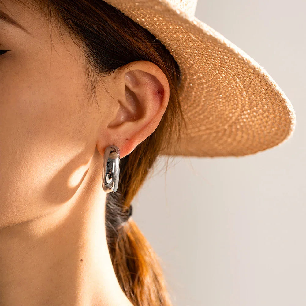 [AuraEcho]Natalia Chunky Gold Hoops