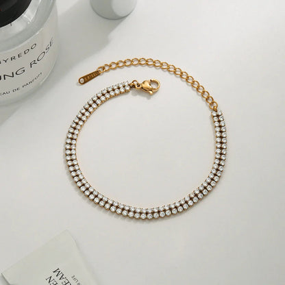 [AuraEcho]Celene Layered Tennis Bracelet