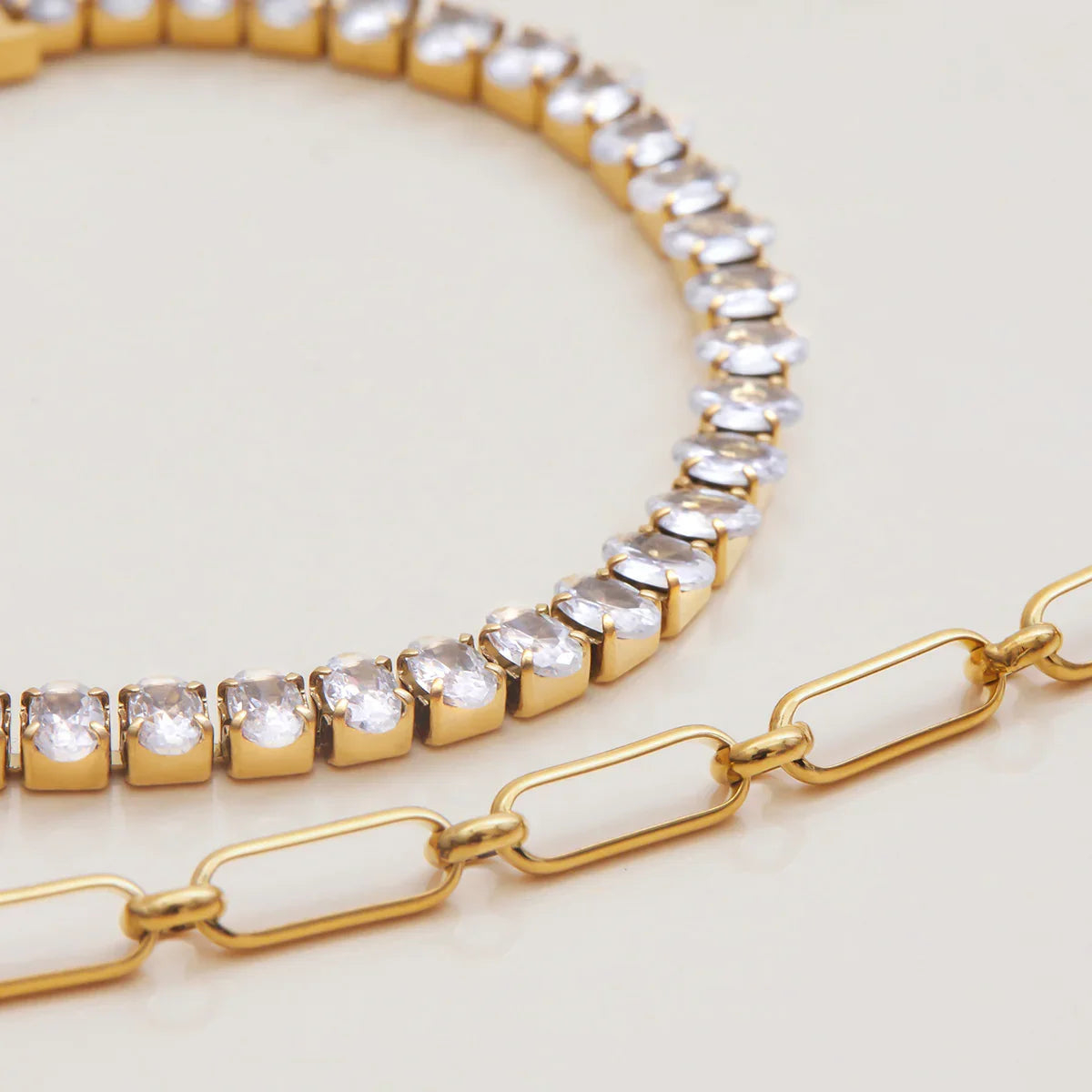 [AuraEcho]Avaria Oval Cut Tennis Bracelet