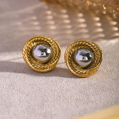 [AuraEcho]Ariadne Gold Earrings
