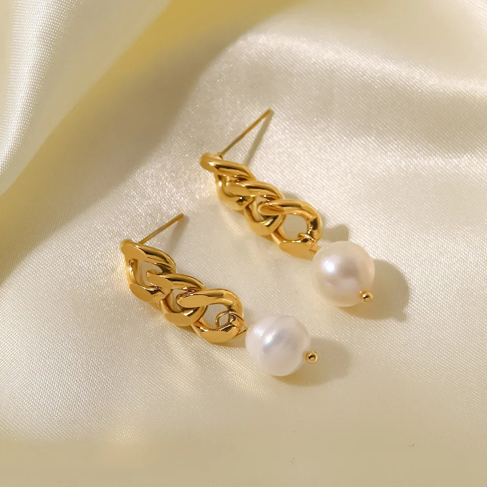 [AuraEcho]Lumina Pearl Earrings