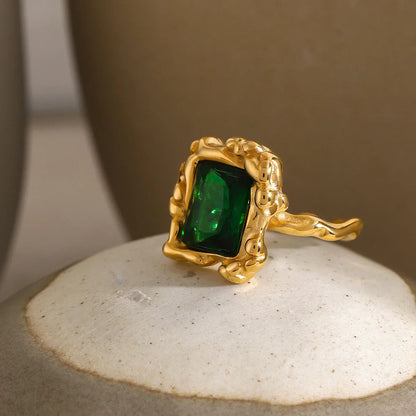 [AuraEcho]Priscilla Emerald Ring