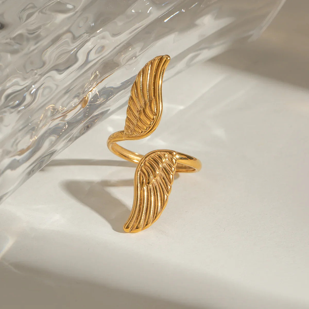 [AuraEcho]Sparrow Gold Wing Ring