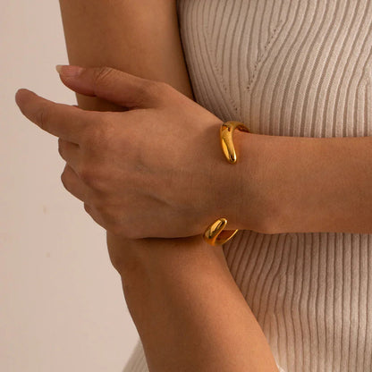 [AuraEcho]Audrina Contemporary Gold Bangle