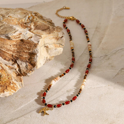 [AuraEcho]Sierra Tiger Eye Beads Necklace