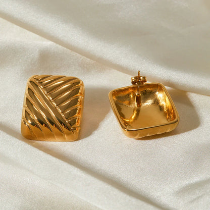 [AuraEcho]Inez Gold Earrings