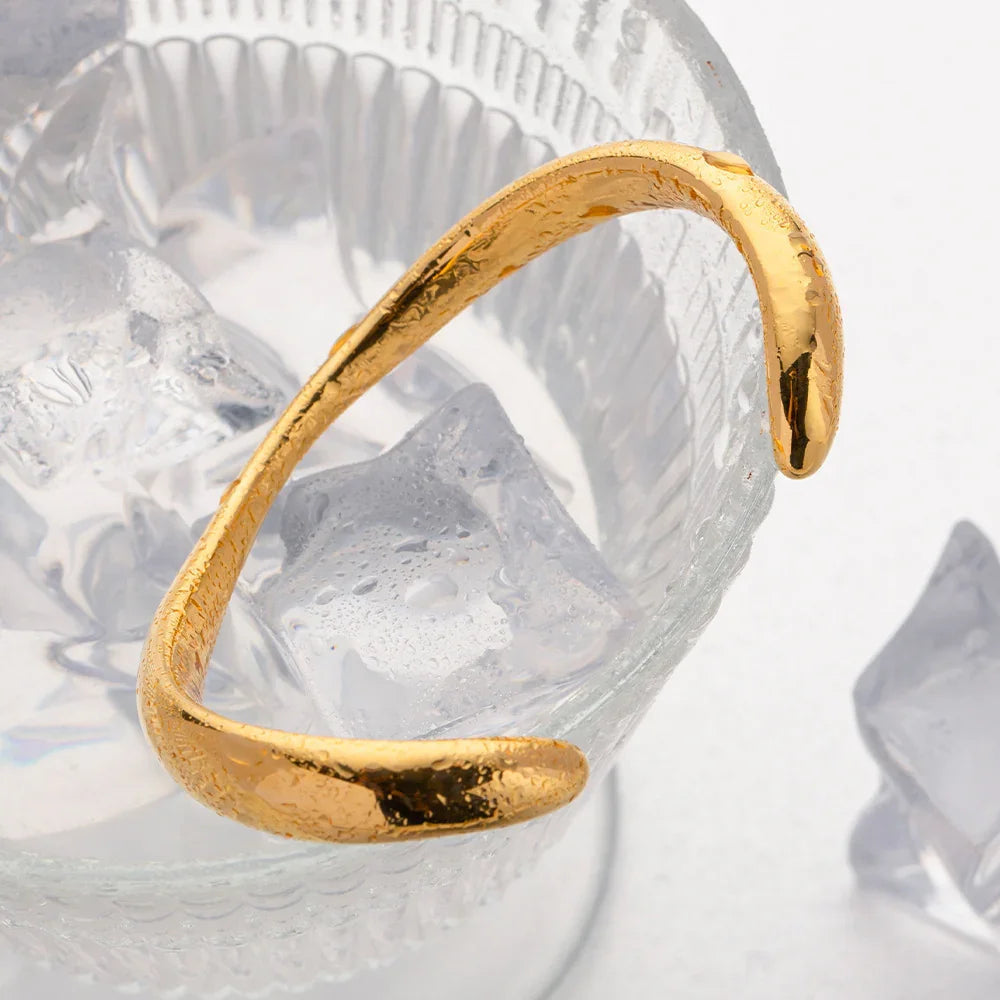 [AuraEcho]Audrina Contemporary Gold Bangle