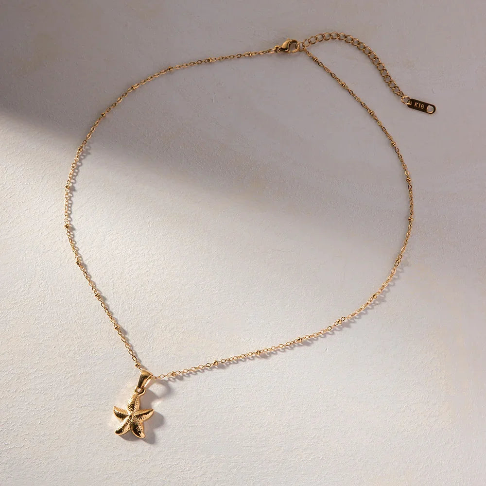 [AuraEcho]Emmie Gold Starfish Pendant