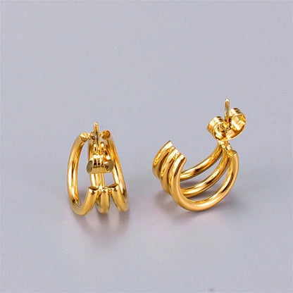 [AuraEcho]Cradle Gold Earrings