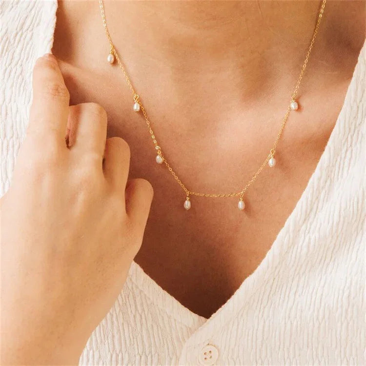 [AuraEcho]Freeda Freshwater Pearl Necklace