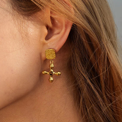 [AuraEcho]Della Gold Earrings