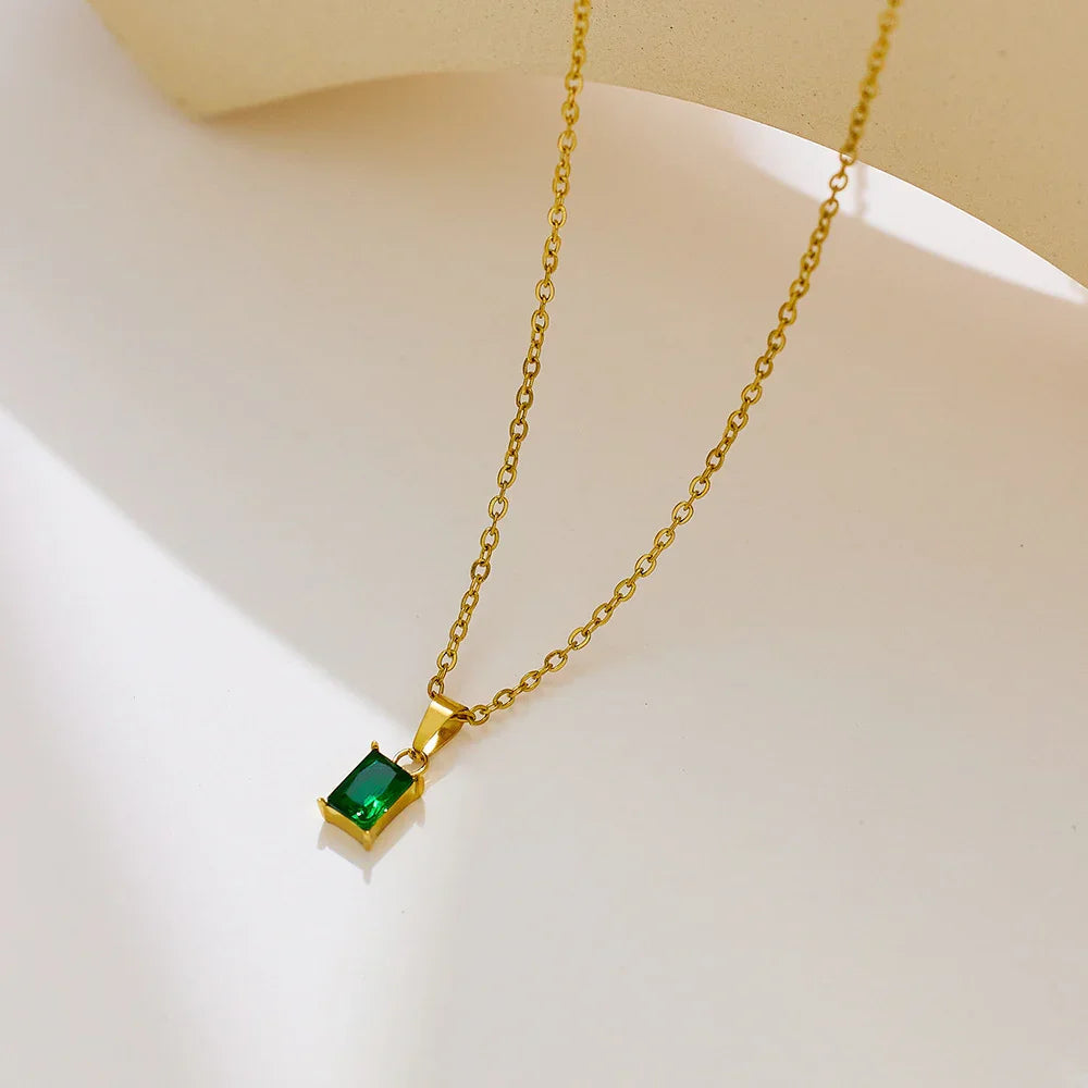 [AuraEcho]Emi Green Necklace