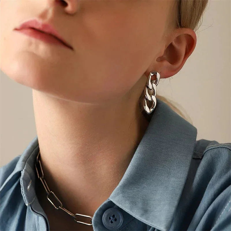 [AuraEcho]Giselle Gold Chain Earring