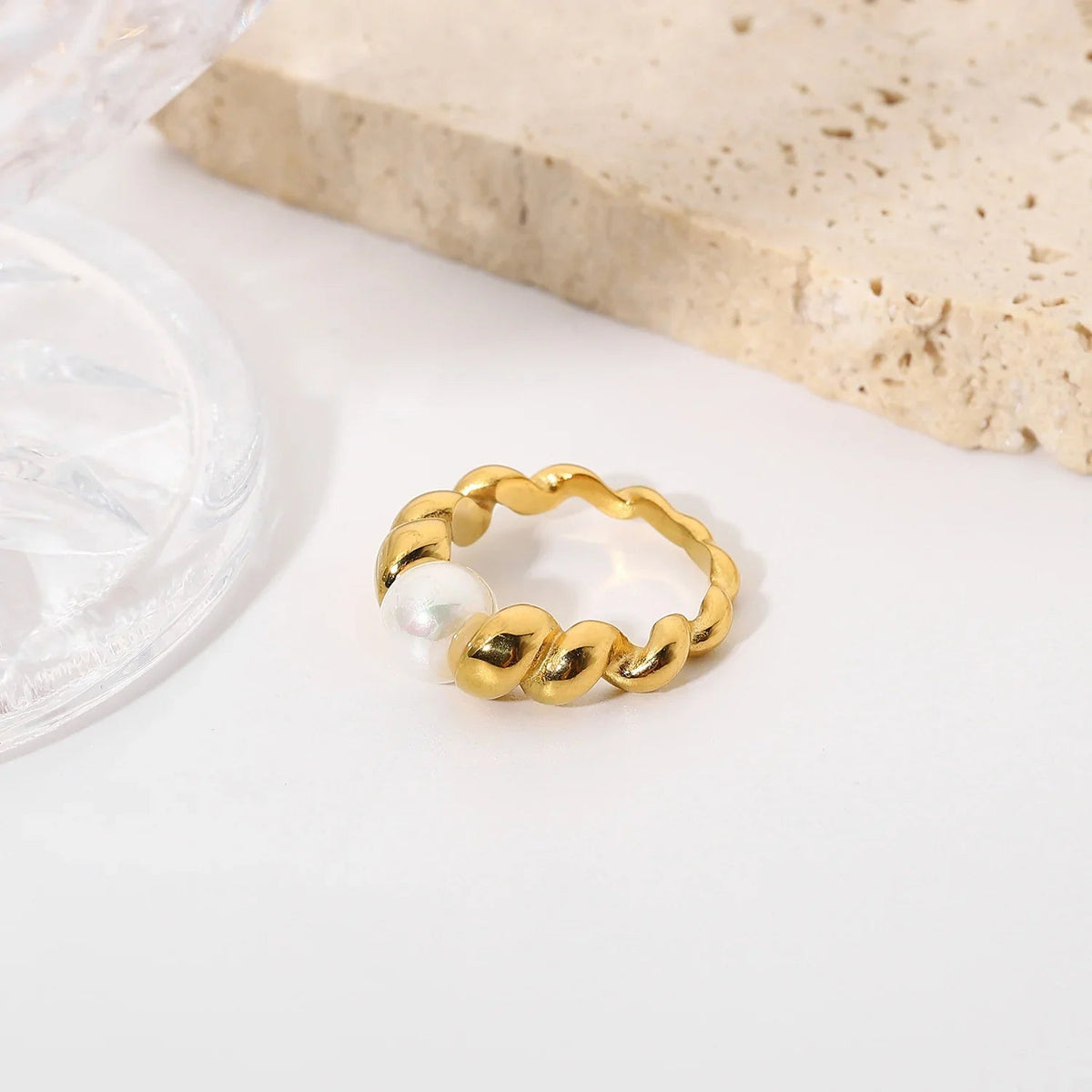 [AuraEcho]Scarlett Freshwater Pearl Ring