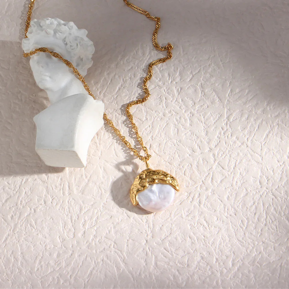 [AuraEcho]Kimberly Pearl Necklace