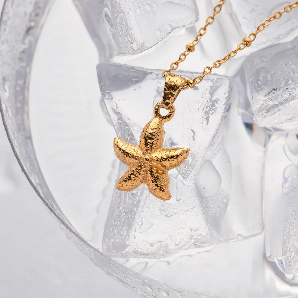 [AuraEcho]Emmie Gold Starfish Pendant