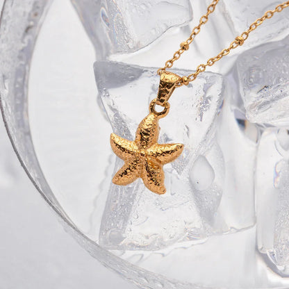 [AuraEcho]Emmie Gold Starfish Pendant