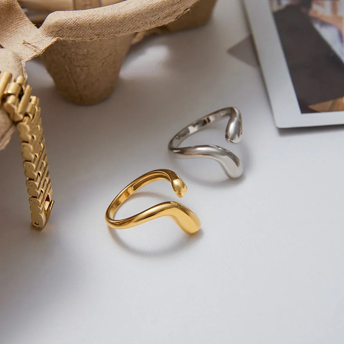 [AuraEcho]Diane Twisted Band Ring