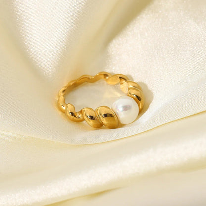 [AuraEcho]Scarlett Freshwater Pearl Ring