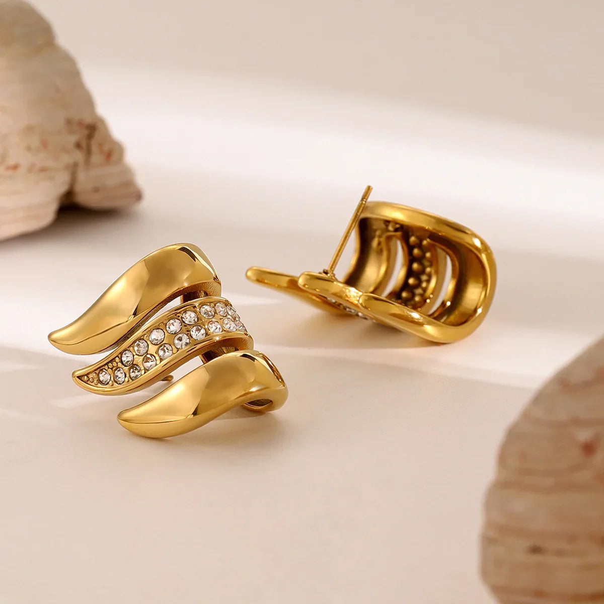[AuraEcho]Charmaine Gold Earrings