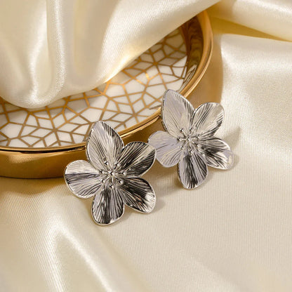 [AuraEcho]Allysa Flower Gold Earrings