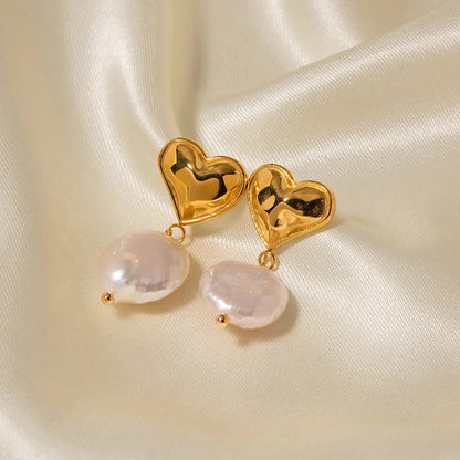 [AuraEcho]Blanche Freshwater Pearl Earrings