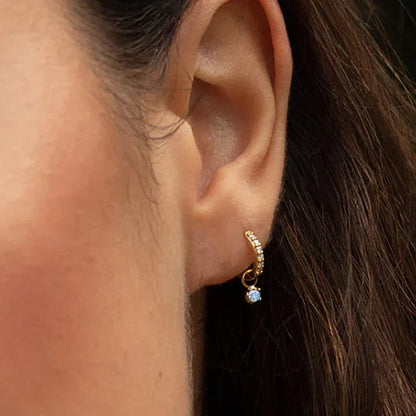 [AuraEcho]Blake Reversible Diamond Hoops