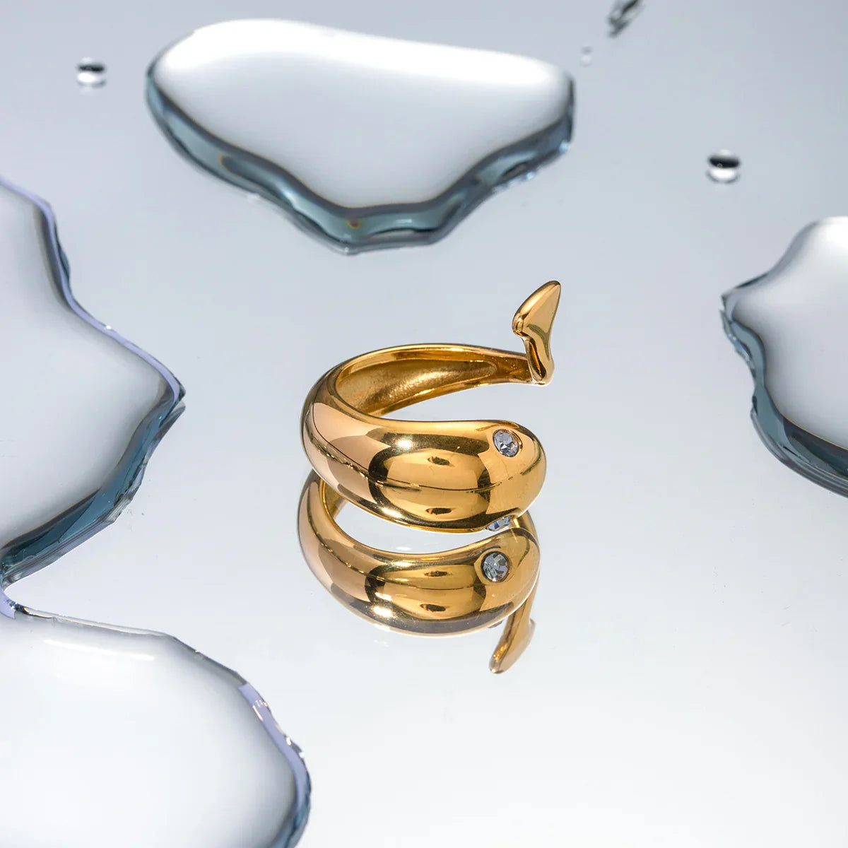 [AuraEcho]Etta Gold Serpent Ring