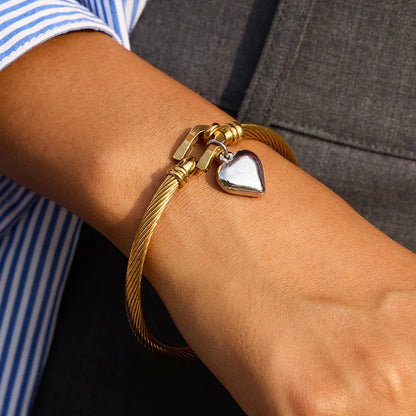 [AuraEcho]Solenne Twisted Band Gold Bracelet