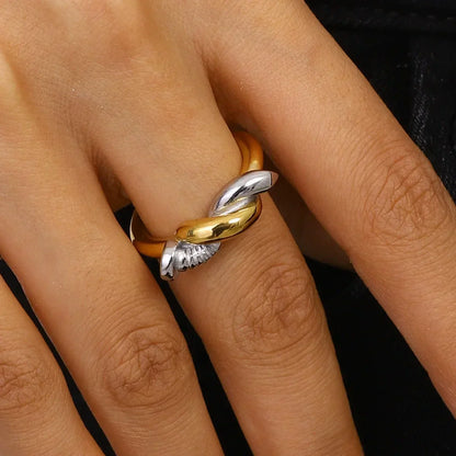 [AuraEcho]Trinity Twisted Nail Ring