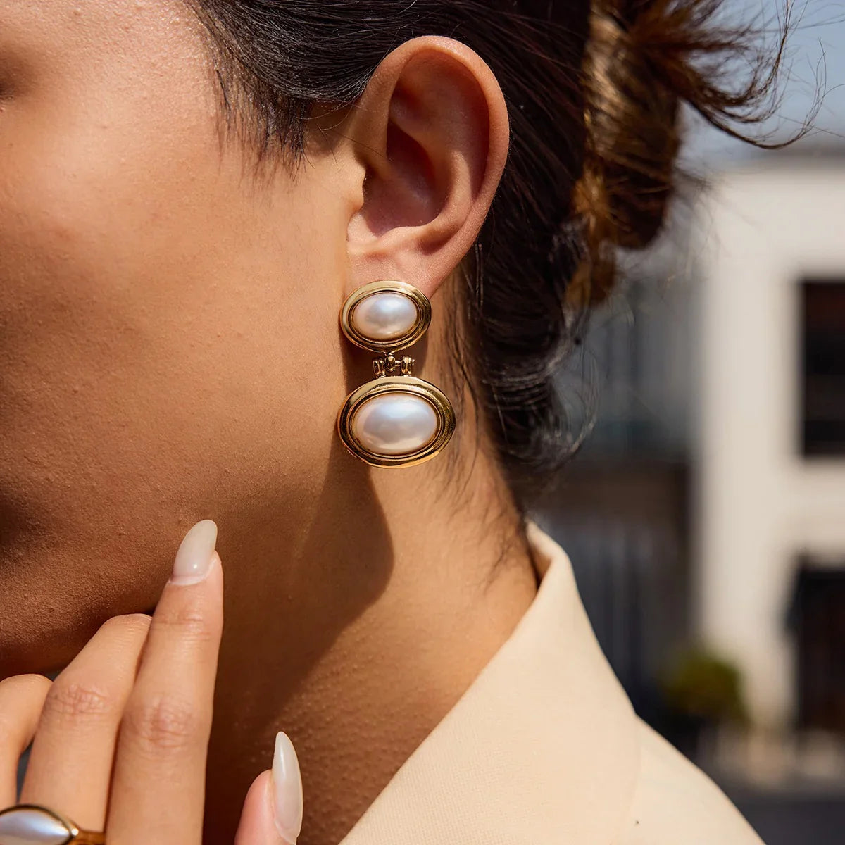 [AuraEcho]Winnie Freshwater Pearl Earrings