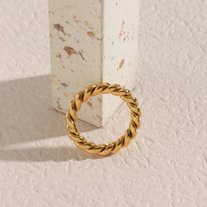 [AuraEcho]Melody Gold Twist Ring