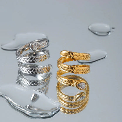 [AuraEcho]Davina Gold Serpent Ring