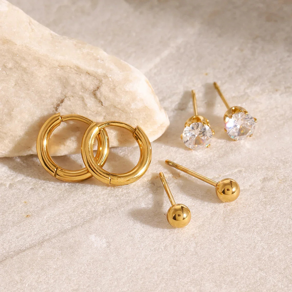 [AuraEcho]Megan Diamond Earring Bundle