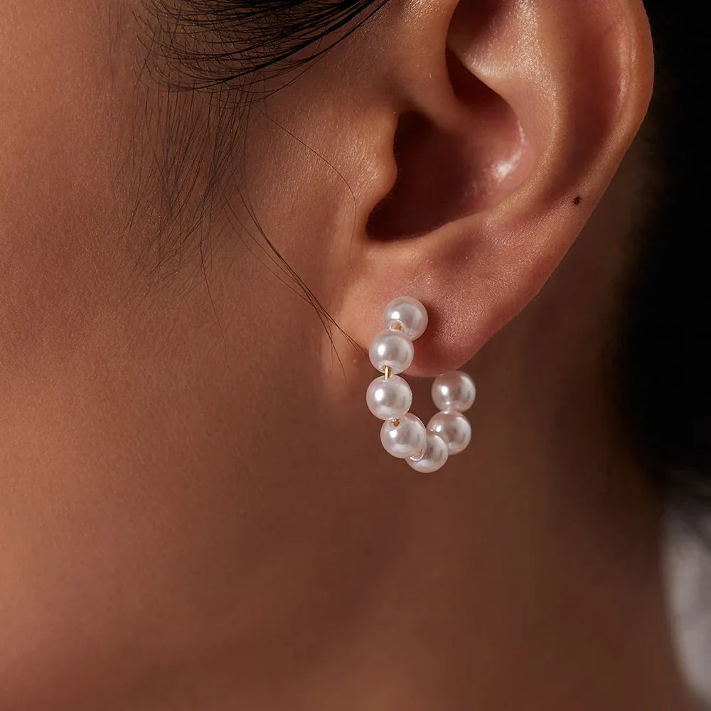 [AuraEcho]Nina Pearl Earrings